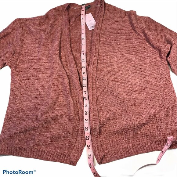 Wild Fable Womens Size XS Sweater Open Front Knit Cardigan Rose Pink New - Picture 11 of 12